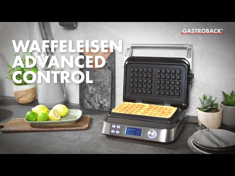 Gastroback - Dubbelt våffeljärn - 1600 Watt - 5 program - Silver
