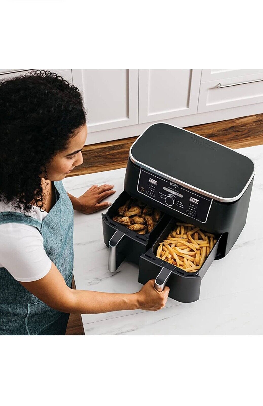 Ninja - Air fryer AF400EU max dual zone 4,75+4,75 L