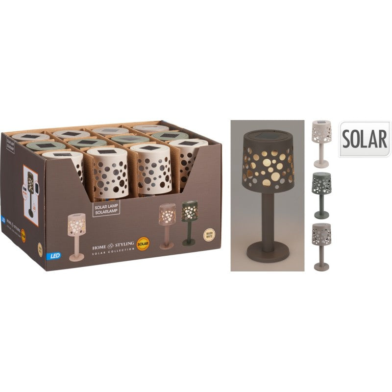 Solar bordlampe - assorteret farver