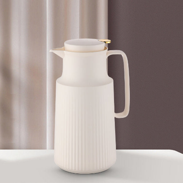 Conzept - Termoskanna 1 L svart med guldfärgad tryckknapp och glasinsats