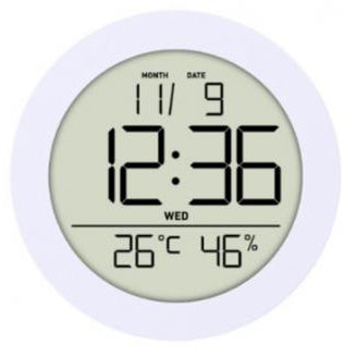 Conzept  - Termometer og hygrometer i hvid