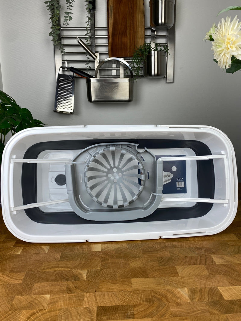 Conzept – Faltbarer Moppeimer mit Auswringer, 15 l, 55 x 27 x 19 (9) cm