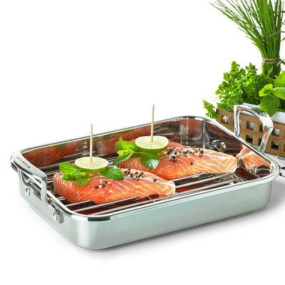 Scanpan - Bradepande med rist 43x28 cm - Impact