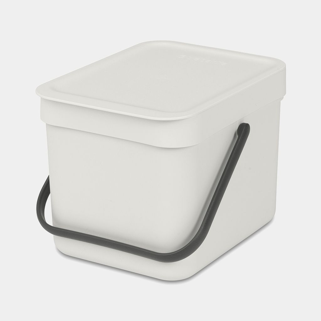 Brabantia - Sort & Go Affaldsspand -  6 l - lysegrå