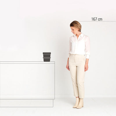 Brabantia - Sort & Go Affaldsspand -  6 l - lysegrå