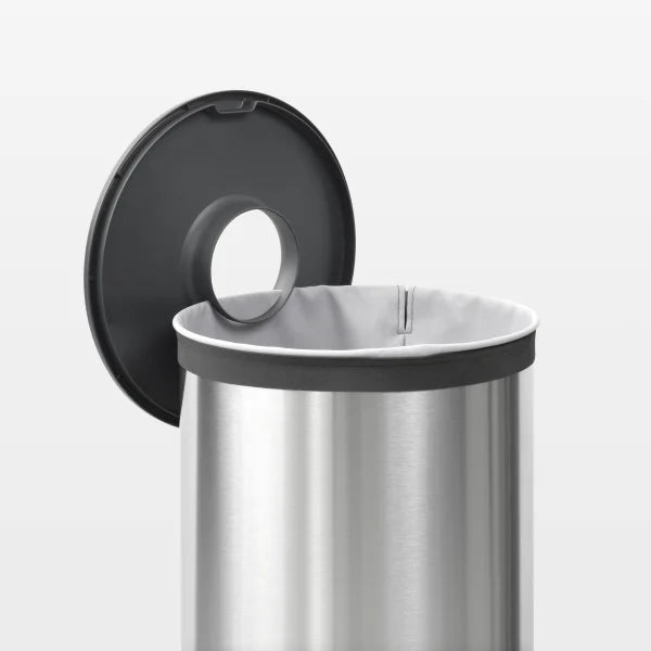 Brabantia - Tvättkorg 60 L - plastlock - Matt Svart