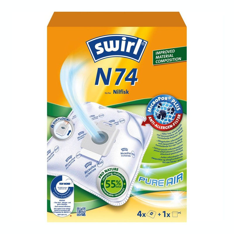Swirl - Staubsaugerbeutel N 74/ - 4 Stück