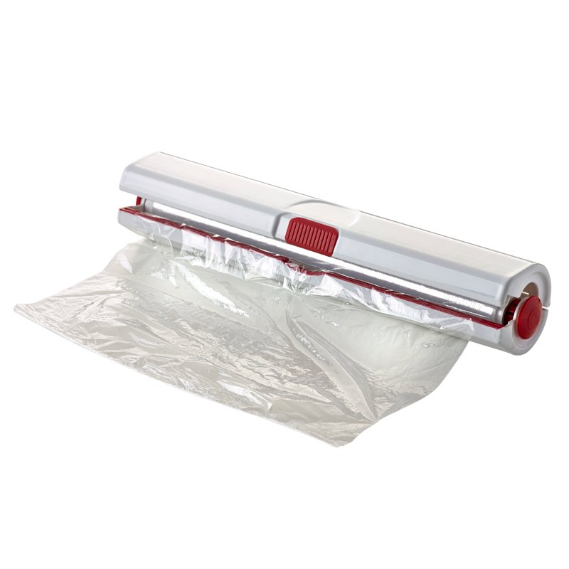 Emsa CLICK &amp; CUT Folienabroller weiß/rot
