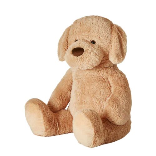 Großer Kuschelhund 100 cm hellbraun