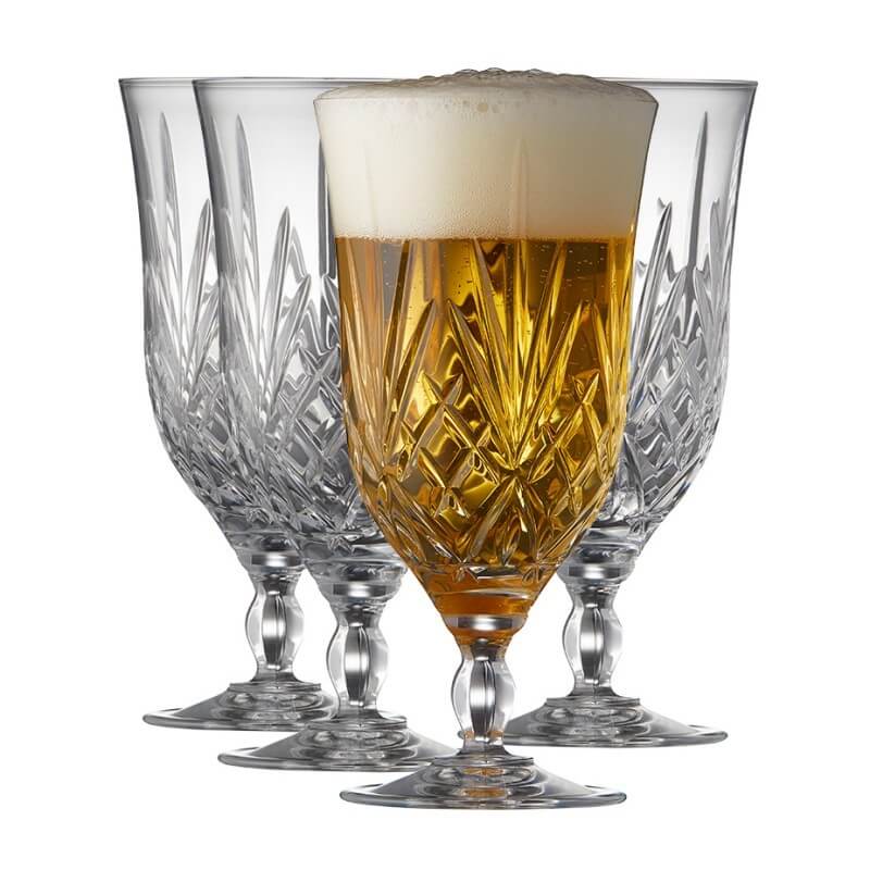 Lyngby Glas - Melodia Bierglas - 40 cl - 4 Stück