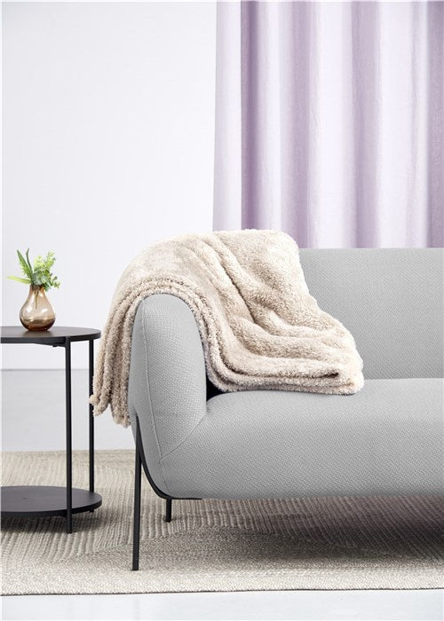 Day - Plaid Teddy fleece 150x200 cm ass. Grå/ Beige