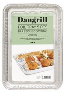 Dangrill – Grillbakke alu 32×22,5×3,5 cm – 5 stk