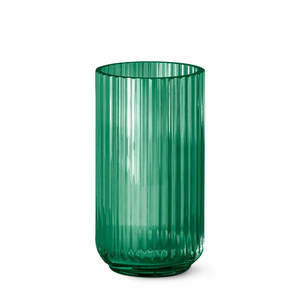 Lyngby - Vas 20 cm - Grönt Glas