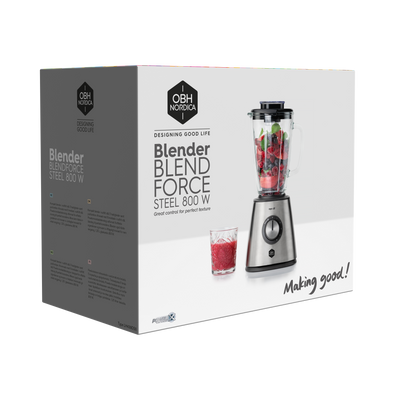 OBH Nordica - Blender Blendforce Stål - 800 W