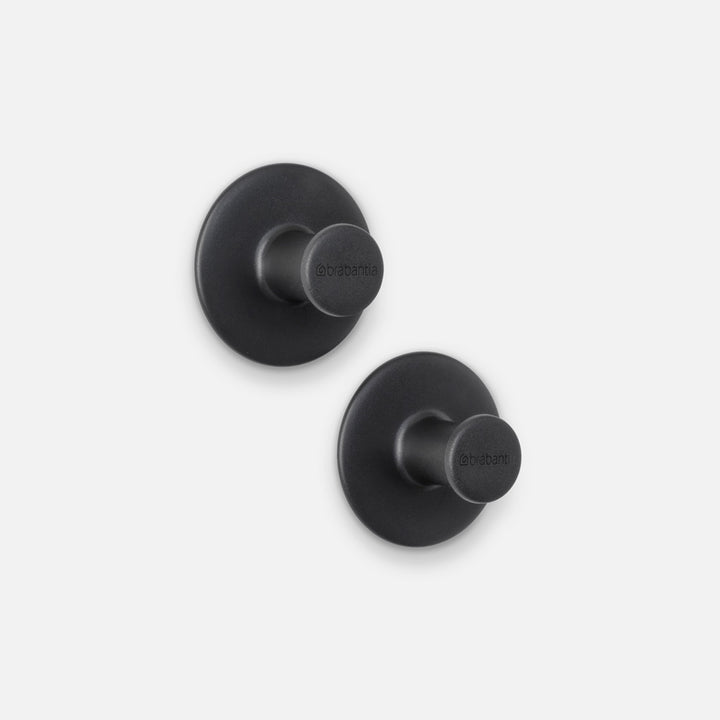 Brabantia – Håndklædekrog 2 stk – Dark Grey