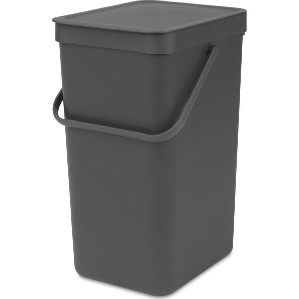 Brabantia - Sorteringsaffaldsspand m/ Låg - 16 Liter Grå