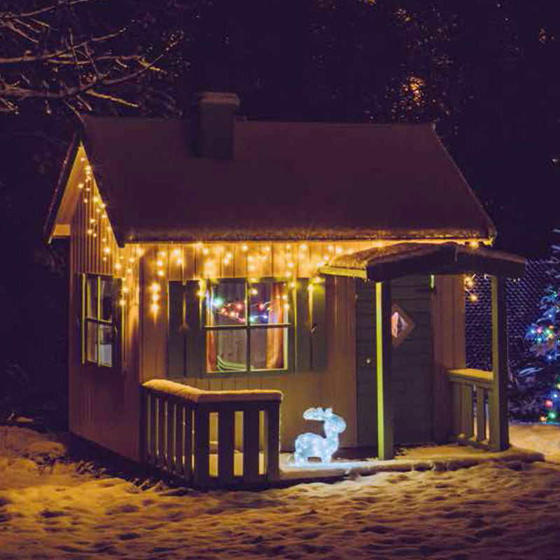 Conzept – Weihnachtliche Eiszapfenkette mit Fernbedienung – 300 LEDs