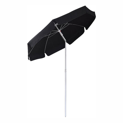 Hoffmann - Parasol med tilt Ø180 cm sort NR. 63