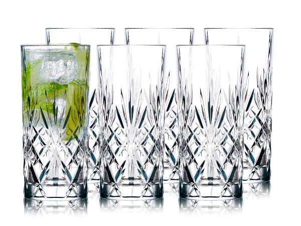 Lyngby Glass – Melodia Highball 36 cl – 6 Stück