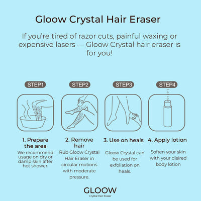 Gloow Crystal Hair Eraser - Hårfjerner