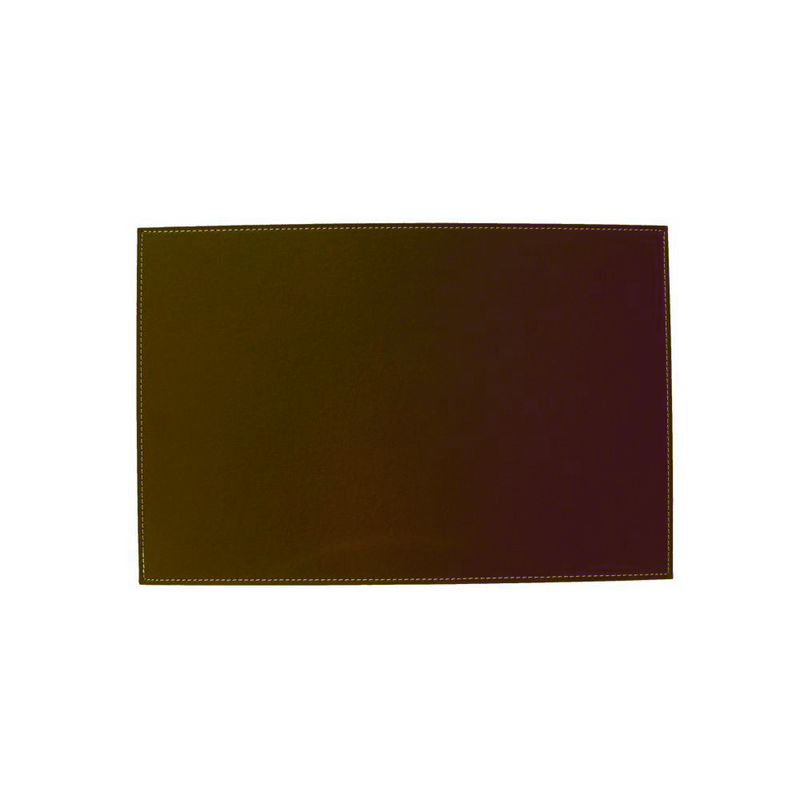 Dacore - Platzset aus Kunstleder, hart, dunkelbraun, 30 x 45 cm