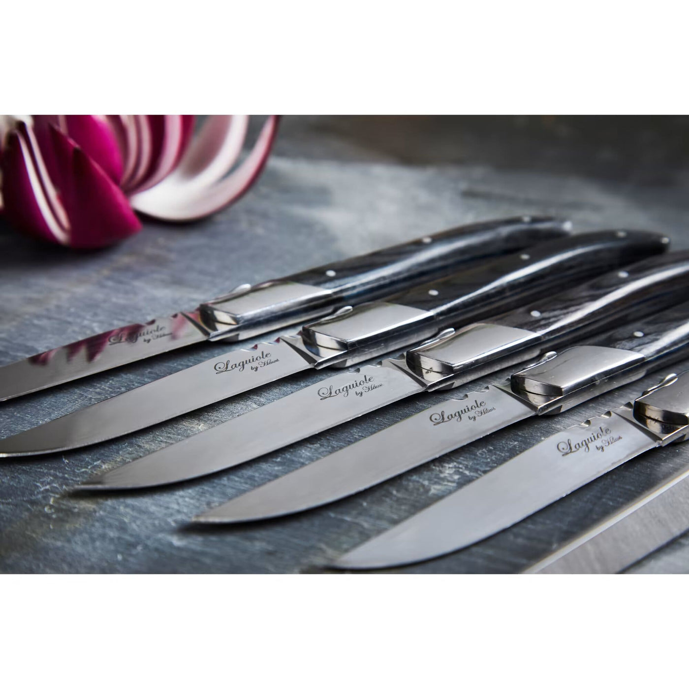 Laguiole by Haws - Steakknive 6 stk - Sort ibenholt