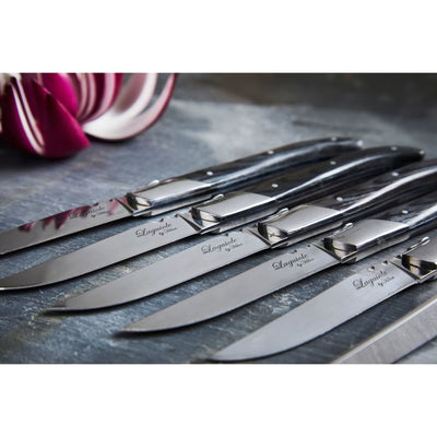 Laguiole by Haws - Steakknive 6 stk - Sort ibenholt