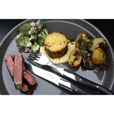 Laguiole by Haws - Steakknive 6 stk - Sort ibenholt