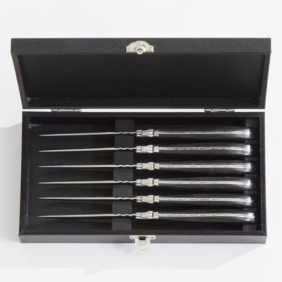 Laguiole by Haws - Steakknive 6 stk - Sort ibenholt