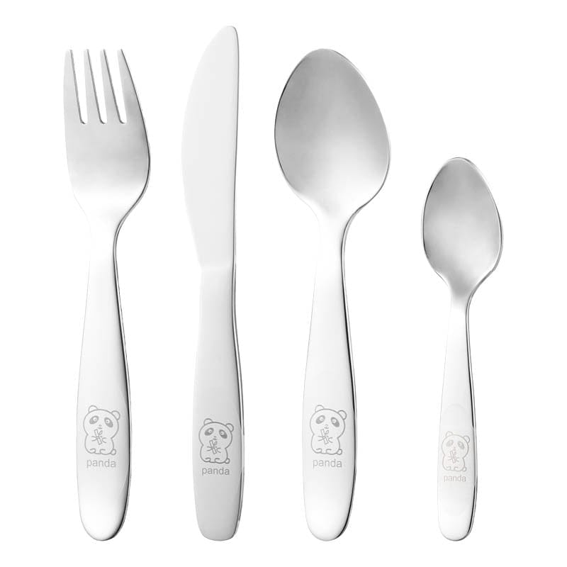 Dorre – Kinderbesteck Panda – 4-teilig