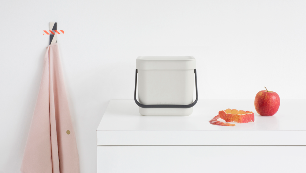 Brabantia - Sort & Go Affaldsspand -  6 l - lysegrå