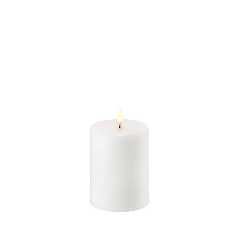 Uyuni – LED-Blockleuchte 7,8 x 10 cm – Nordisch Weiß